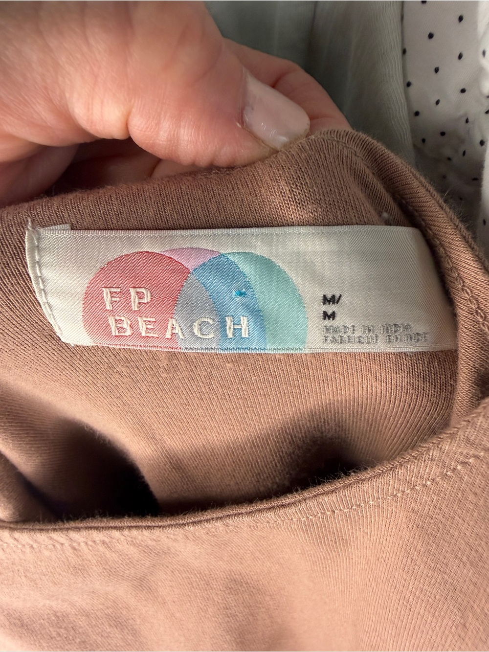 Free People Beach Darcy Midi Dress- M- Taupe/Rose/Brown-MSRP $78 - Picture 8 of 10